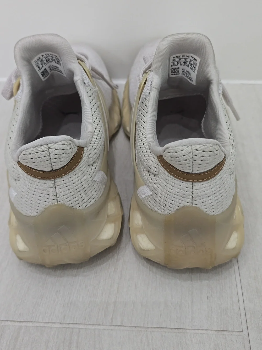 adidas Light Gray White Copper Women's Sneakers Ultraboost DNA Web Size 8